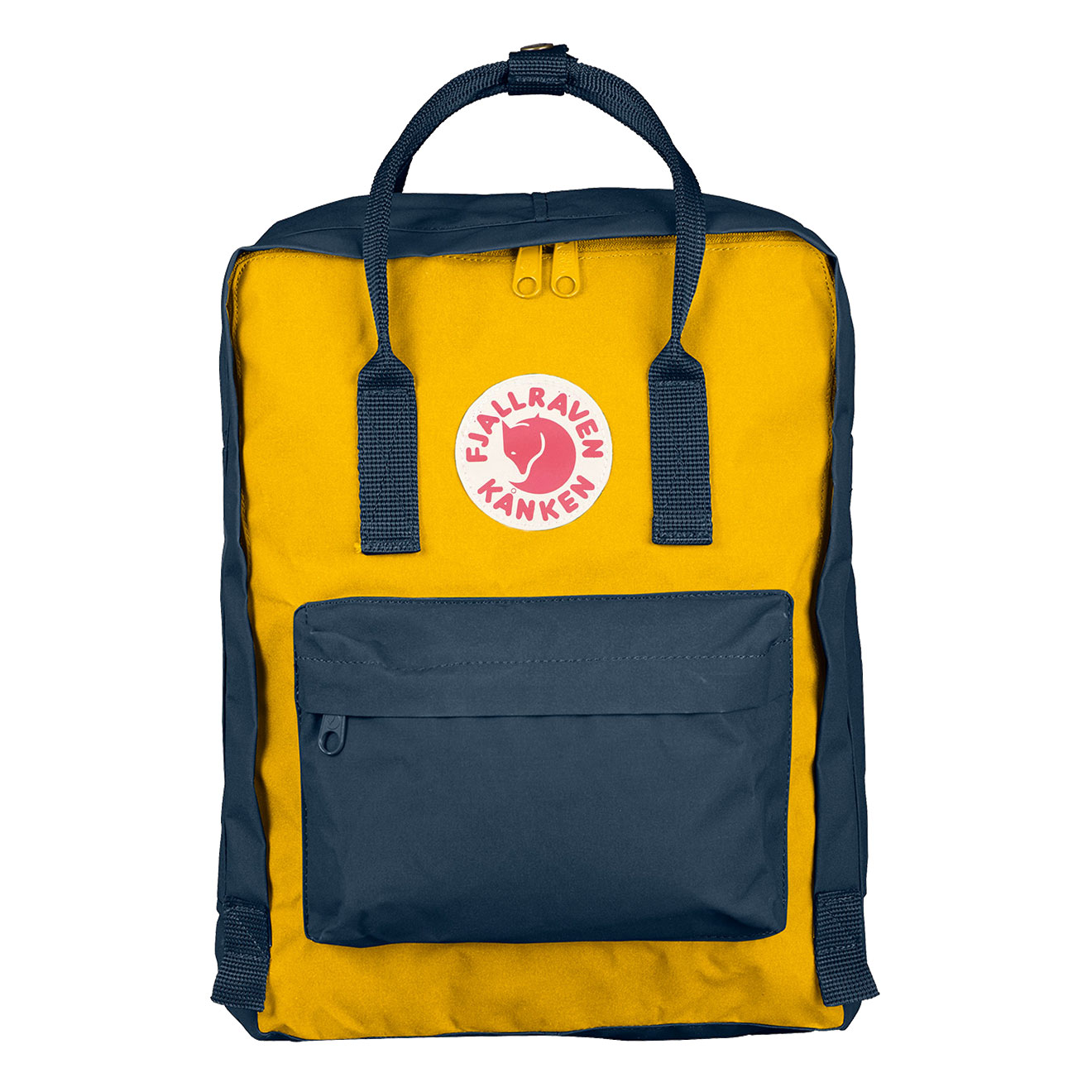 Fjallraven Kanken Classic Navy & Warm Yellow - Retro Bags