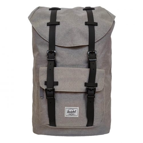 Herschel Little America Grey & Black Rubber Backpack